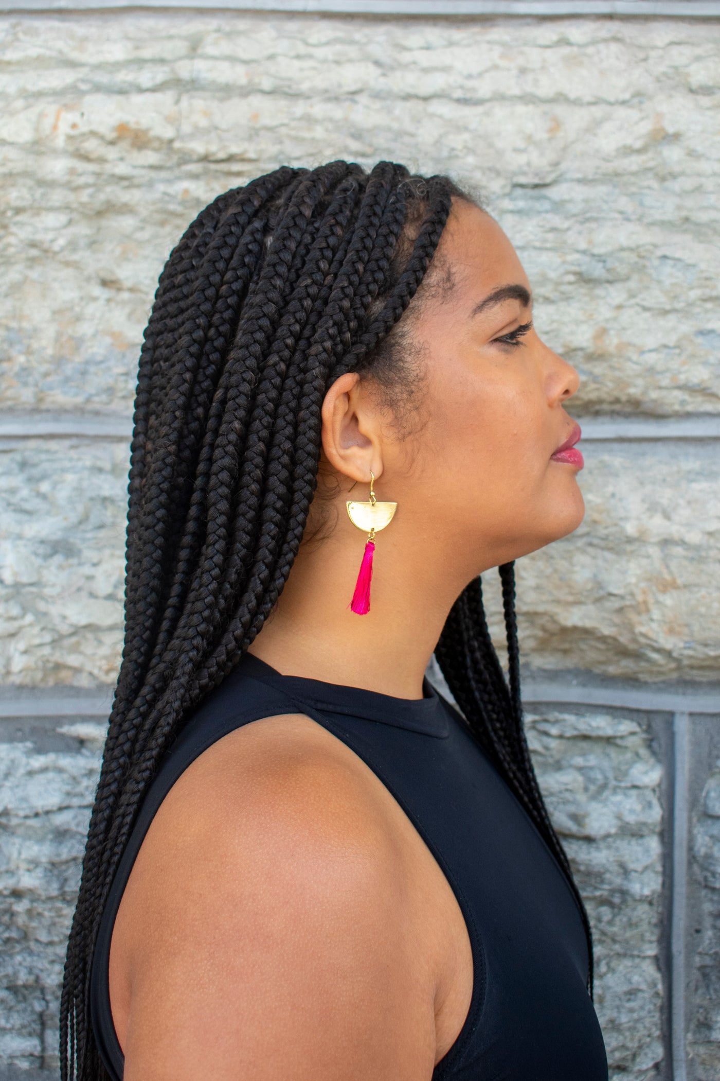 Brass Fringe Earrings
