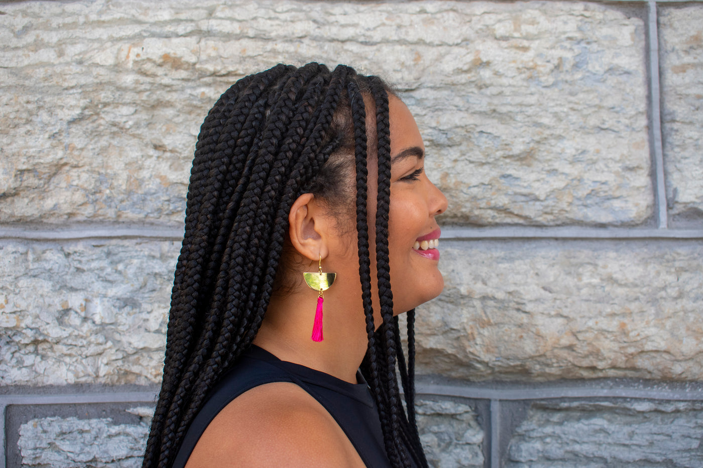 Brass Fringe Earrings