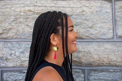 Brass Fringe Earrings