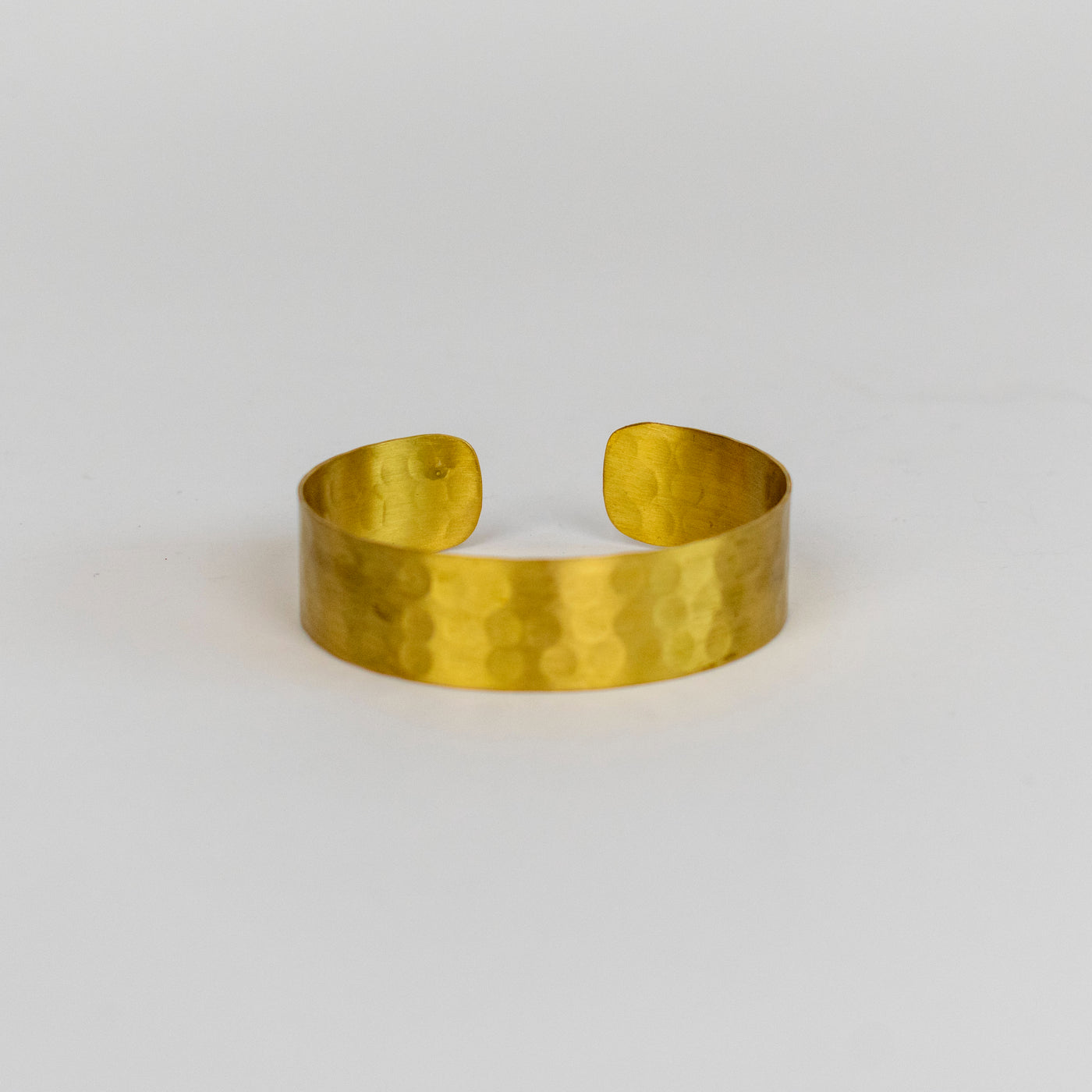 Thin Hammered Brass Cuff