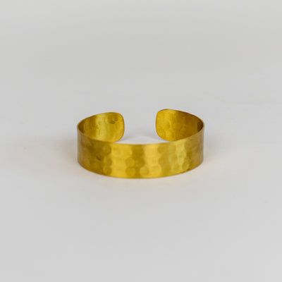 Thin Hammered Brass Cuff