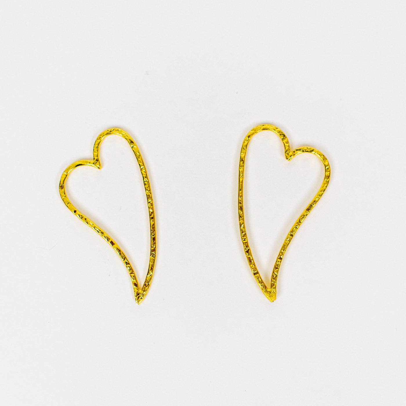 Heart Brass Earring